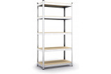 Metalowy regał magazynowy garażu piwnicy 180x90x40 z półkami do 5P/175kg 875kg