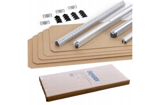 Metalowy regał magazynowy garażu piwnicy 180x90x40 z półkami do 5P/175kg 875kg