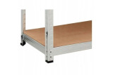 Metalowy regał magazynowy garażu piwnicy 180x90x40 z półkami do 5P/175kg 875kg