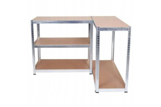 Metalowy regał magazynowy garażu piwnicy 180x90x40 z półkami do 5P/175kg 875kg