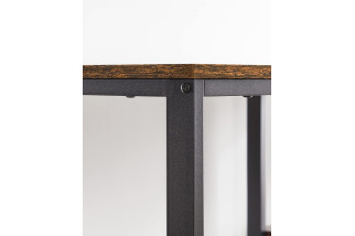 Metalowe biurko komputerowe loftowe industrialne z półkami 120cm x 60cm solidne
