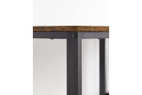 Metalowe biurko komputerowe loftowe industrialne z półkami 120cm x 60cm solidne