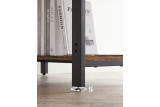 Metalowe biurko komputerowe loftowe industrialne z półkami 120cm x 60cm solidne